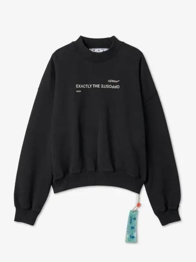 slogan print sweatshirt OMBA067S23FLE0021032 - OFF WHITE - BALAAN 2