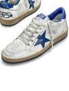 Men's Blue Tab Blue Star Low Top Sneakers White - GOLDEN GOOSE - BALAAN 2