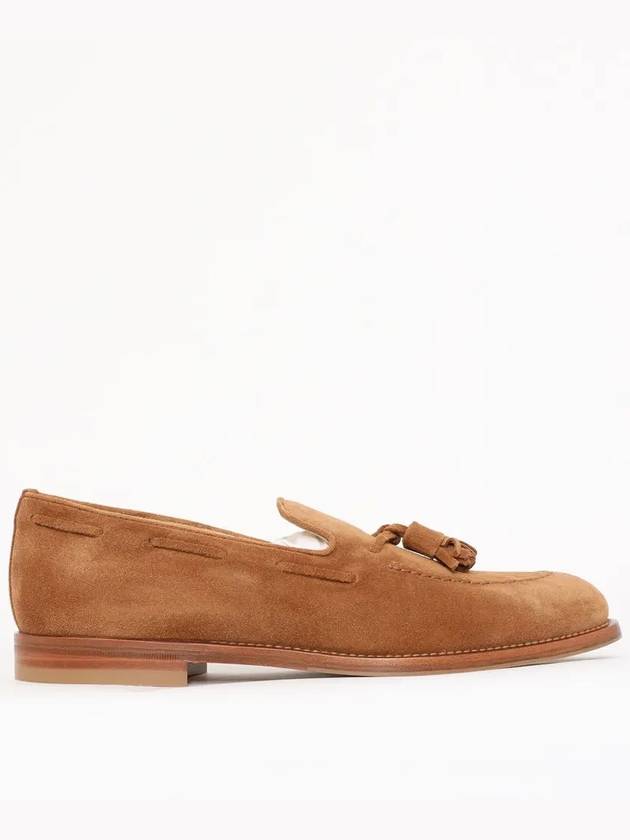 Tassel Decorated Suede Loafers Brown - BRUNELLO CUCINELLI - BALAAN 4