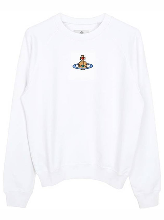 ORB Logo Crewneck Sweatshirt White - VIVIENNE WESTWOOD - BALAAN 2