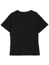 Lips Embroidered Logo Short-Sleeved T-Shirt Black - ISABEL MARANT - BALAAN 3