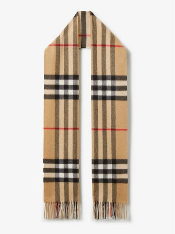 24 New Logo Classic Check Cashmere Muffler 8076576 a7026 - BURBERRY - BALAAN 1