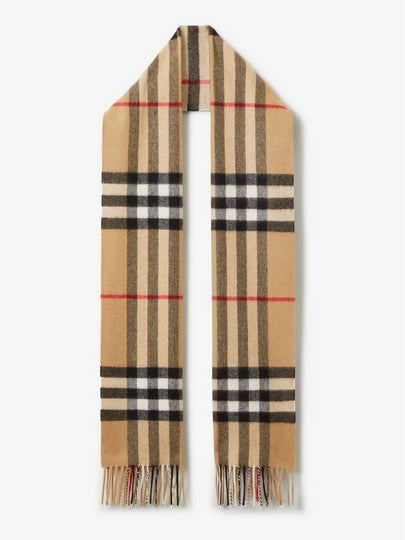 Vintage Check Cashmere Muffler Beige - BURBERRY - BALAAN 2