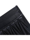 Matelasse Nappa Leather Card Wallet Black - MIU MIU - BALAAN 9