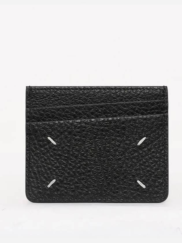 Four Stitch Card Wallet Black - MAISON MARGIELA - BALAAN 3