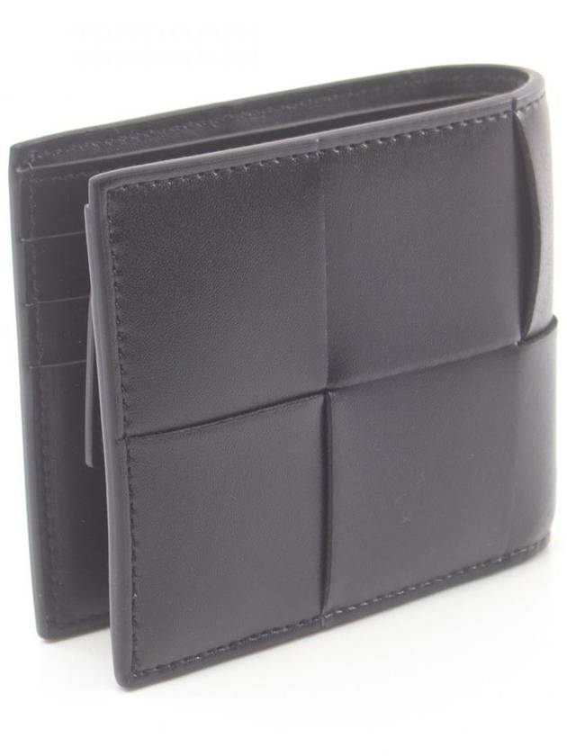 Maxi Intrecciato Coinpurse Half Wallet Black - BOTTEGA VENETA - BALAAN 3