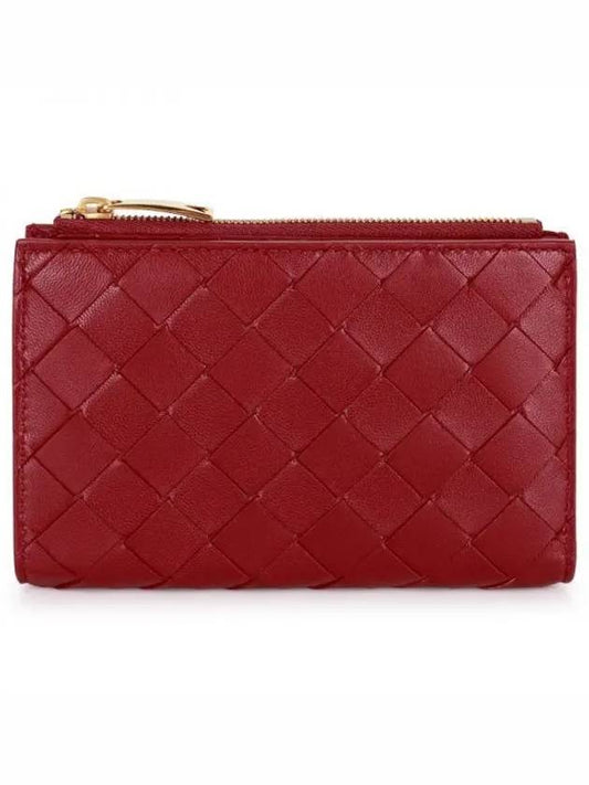 Intrecciato Zipper Medium Half Wallet Apple Candy - BOTTEGA VENETA - BALAAN 2