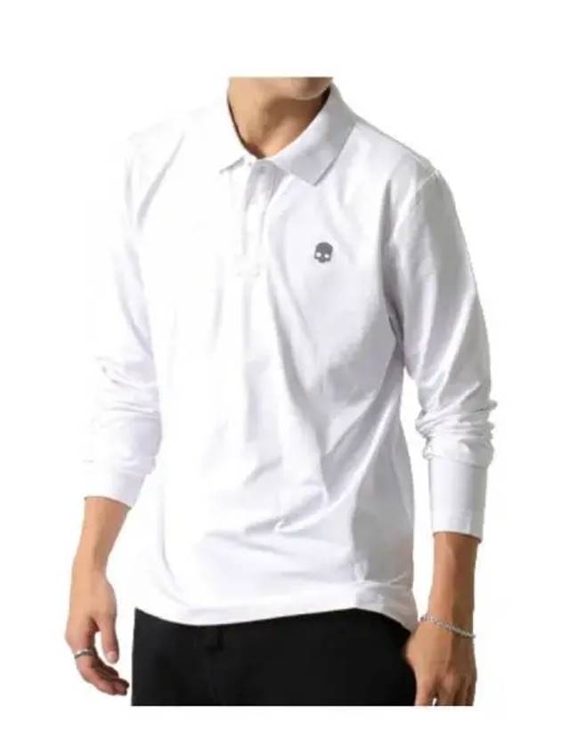 Golf wear men s polo brushed long sleeve t shirt G00563 001 - HYDROGEN - BALAAN 1