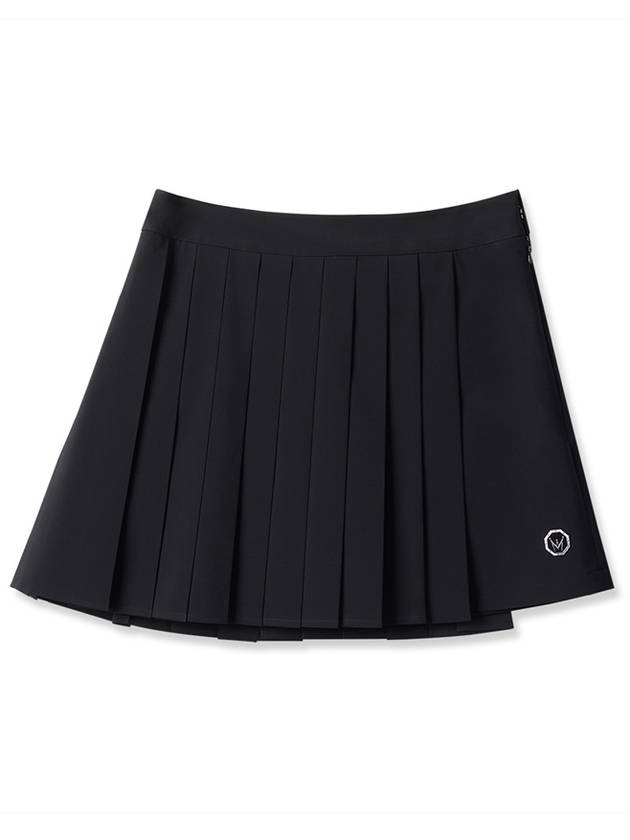 WOMEN PLEATS WRAP SKIRT BLACK - MEASPHERA - BALAAN 1