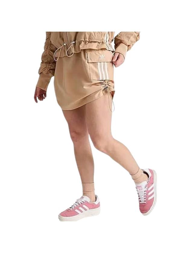 3 Stripe Short Cargo H Line Skirt Magic Beige - ADIDAS - BALAAN 1