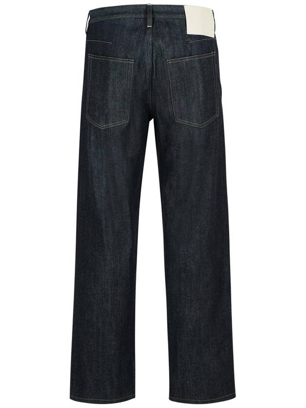 Men's Five Pocket Straight Jeans Dark Blue - JIL SANDER - BALAAN 4