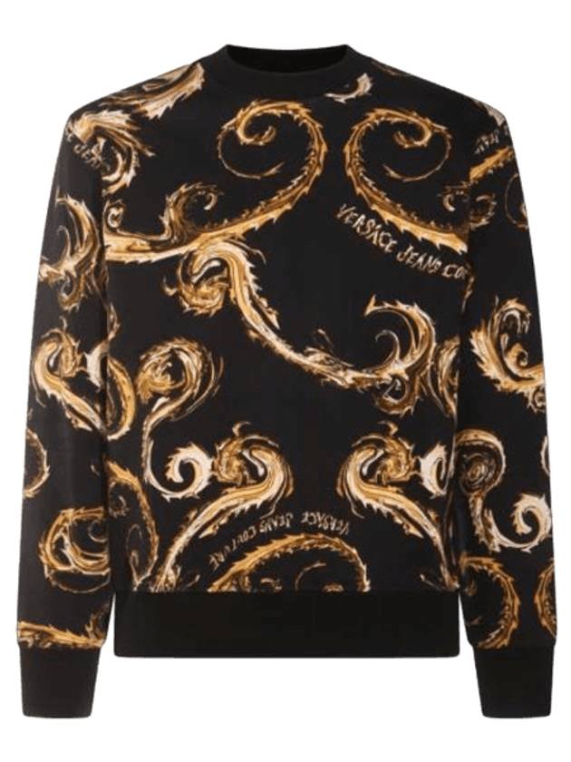 Chromo Couture Sweatshirt Black - VERSACE - BALAAN 1