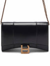 Hourglass Chain Mini Calfskin Cross Bag Black - BALENCIAGA - BALAAN 2