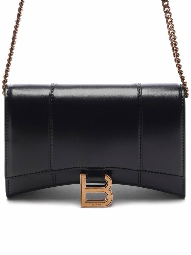 Hourglass Chain Mini Calfskin Cross Bag Black - BALENCIAGA - BALAAN 2