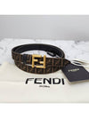 FF Reversible Leather Belt Brown Black - FENDI - BALAAN 3