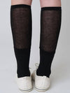 AW41AS02 Double layer knee socks_black - ATHPLATFORM - BALAAN 6