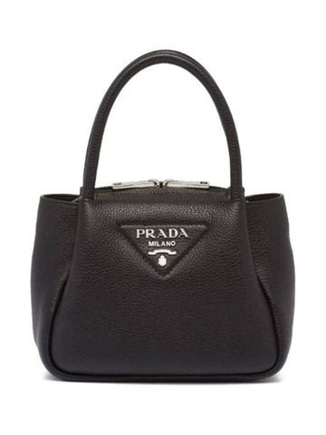 logo decorated leather mini bag 1BA362V3OO2DKV - PRADA - BALAAN 1