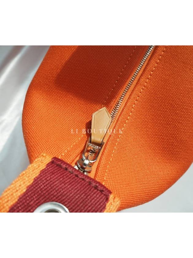 Bride A Brac Small Pouch Bag Orange Feu - HERMES - BALAAN 9