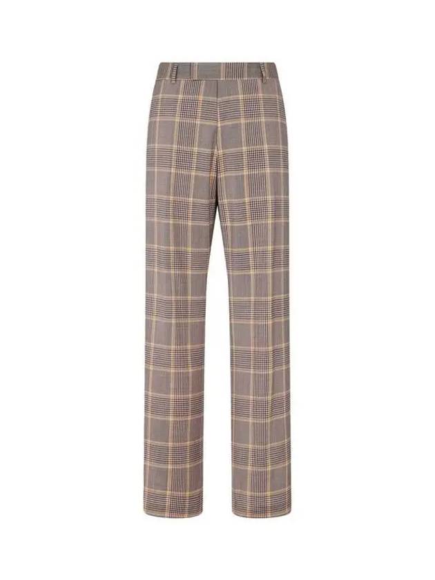 Check pattern wool pants light brown - PAUL SMITH - BALAAN 1