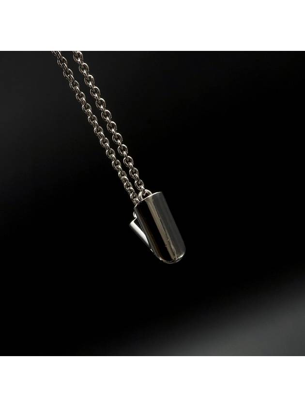 Silver Chain Essential V Supple Necklace - LOUIS VUITTON - BALAAN 5