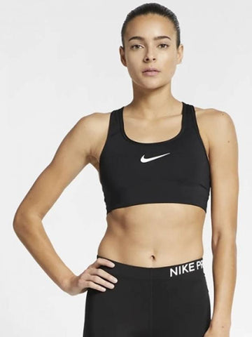 01842398010Women’sSwoosh Medium Support Sports Bra TopBlack - NIKE - BALAAN 1