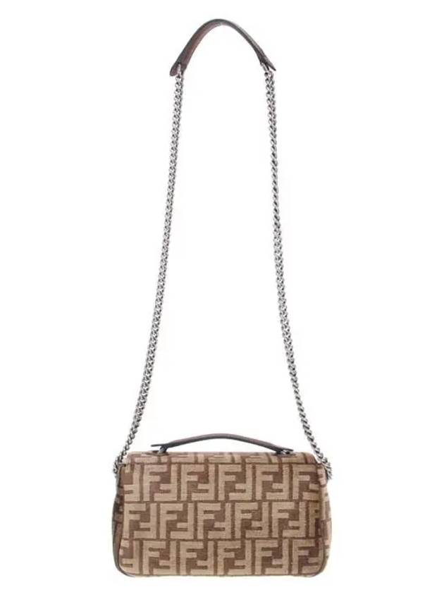 Baguette Chain Medium Shoulder Bag Brown - FENDI - BALAAN 4