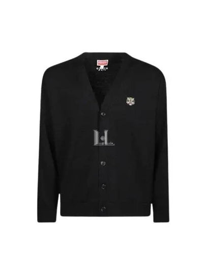 Lucky Tiger Knit Wool Cardigan Black - KENZO - BALAAN 2