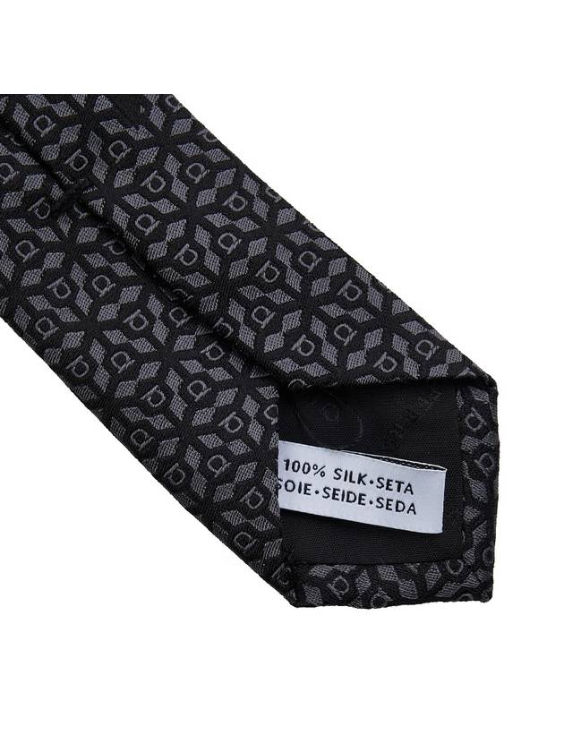 Ferragamo Men's Silk Jacquard Tie 35 0943 F NERO 0768435 - SALVATORE FERRAGAMO - BALAAN 9