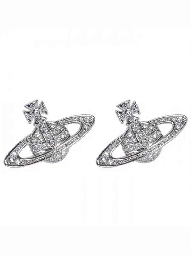 Mini Bas Relief Earrings Silver - VIVIENNE WESTWOOD - BALAAN 2