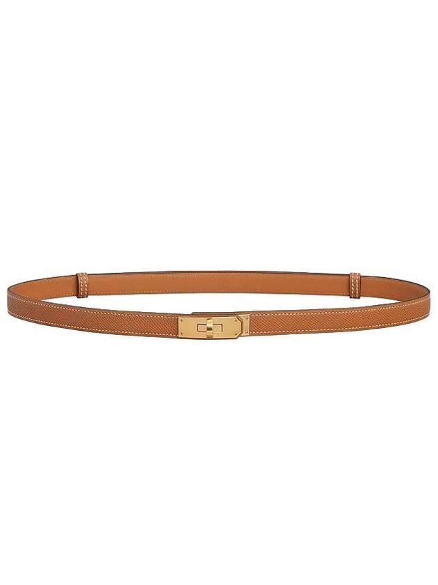 Women's Kelly 18 Gold Belt Gold - HERMES - BALAAN 1