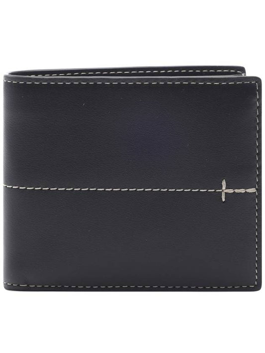 Center Stitch Half Wallet Black - TOD'S - BALAAN 2