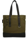 Sense Logo Print Canvas Tote Bag Green - A.P.C. - BALAAN 2