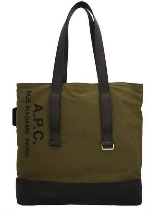 Sense Logo Print Canvas Tote Bag Green - A.P.C. - BALAAN 2