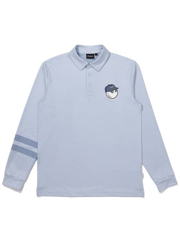 Basic performance polo t shirt SKY BLUE MAN - MALBON GOLF - BALAAN 1