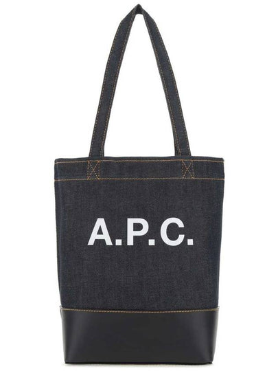 Logo Denim Axel Small Tote Bag Navy - A.P.C. - BALAAN 2