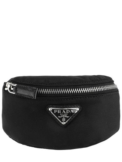 Triangle Logo Mini Pouch Belt Bag Black - PRADA - BALAAN 2