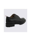 Almond Toe Leather Derby Black - THOM BROWNE - BALAAN 3