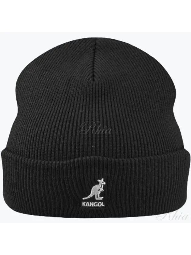 2978BC Black Cuff Pull On Acrylic Beanie - KANGOL - BALAAN 1