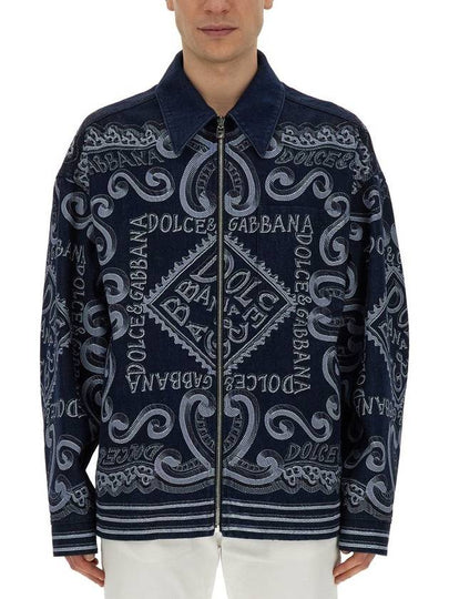 logo print shirt jacket G9AUMDG8KM5 - DOLCE&GABBANA - BALAAN 2