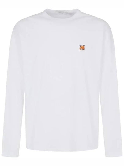 Fox Head Patch Regular Long Sleeve T-Shirt White - MAISON KITSUNE - BALAAN 2