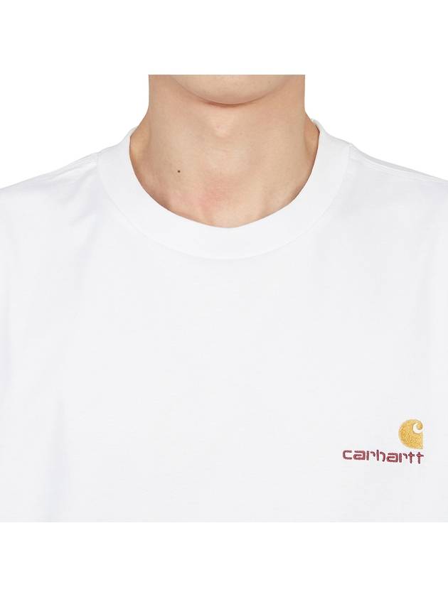 American Script Short Sleeve T-Shirt White - CARHARTT WIP - BALAAN 7