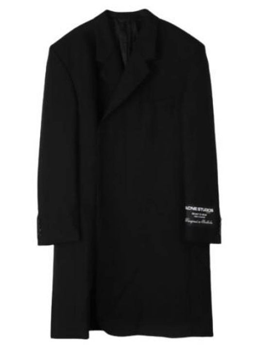 coat logo patch wool - ACNE STUDIOS - BALAAN 1