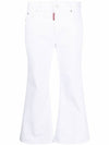 Crop Wide Jeans White - DSQUARED2 - BALAAN 10