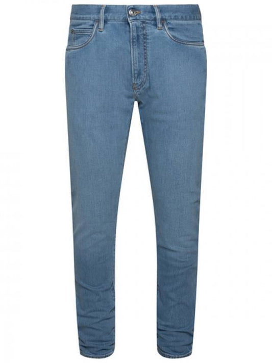 Men's Doccio Slim Fit Jeans Japanese Light Blue - LORO PIANA - 1