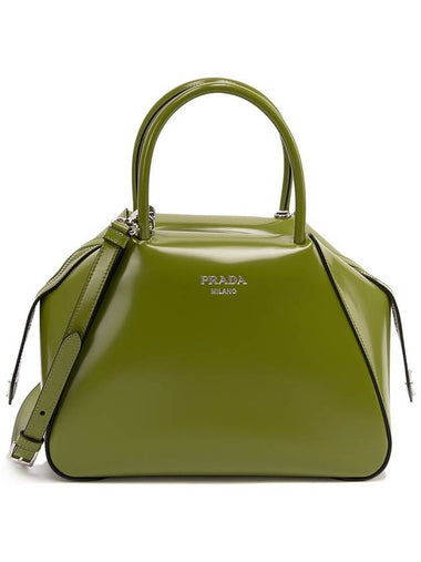 Brushed Supernova Tote Bag Fern Green - PRADA - BALAAN 1