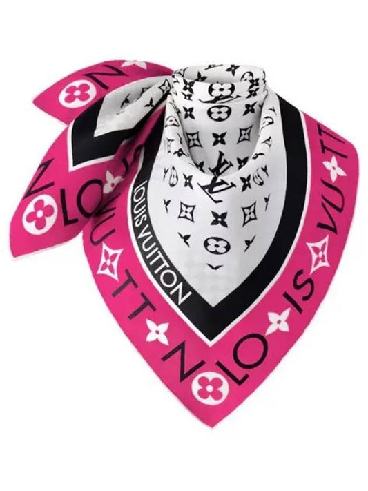 Monogram Infinity Square 90 Scarf Pink - LOUIS VUITTON - BALAAN 2