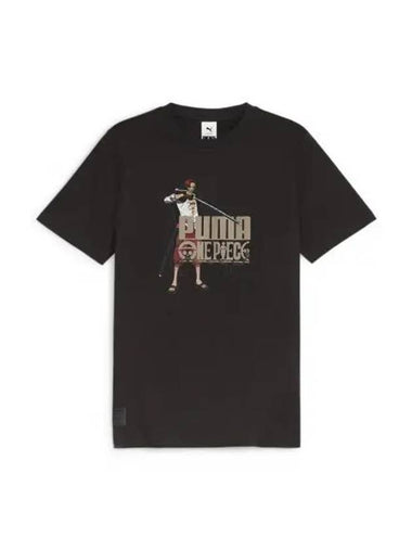 One Piece Graphic Short Sleeve T-Shirt Black - PUMA - BALAAN 1