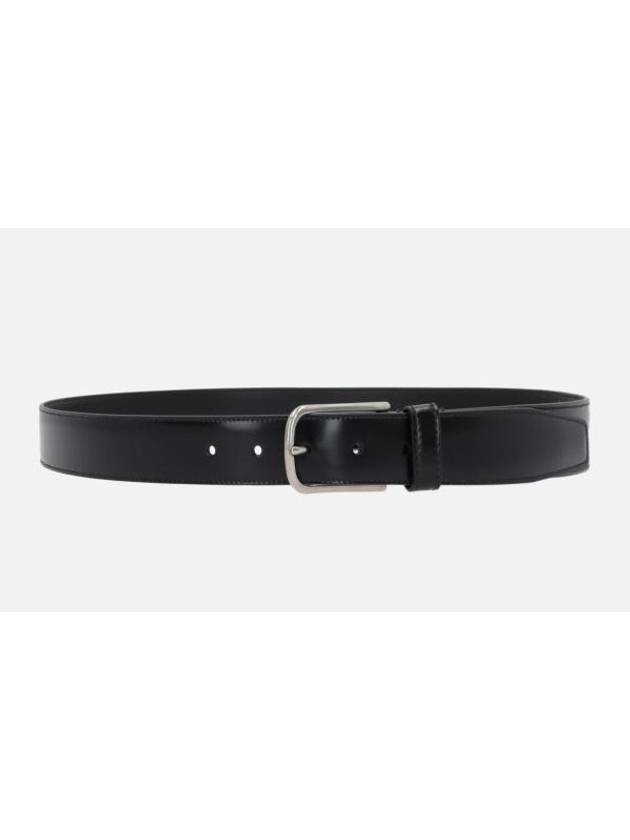 2CC560 Metal Buckle Leather Belt - PRADA - BALAAN 1