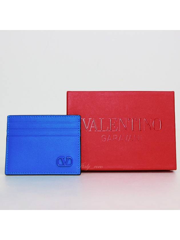 Garavani V logo men's card wallet XY2P0S49ZQU - VALENTINO - BALAAN 1