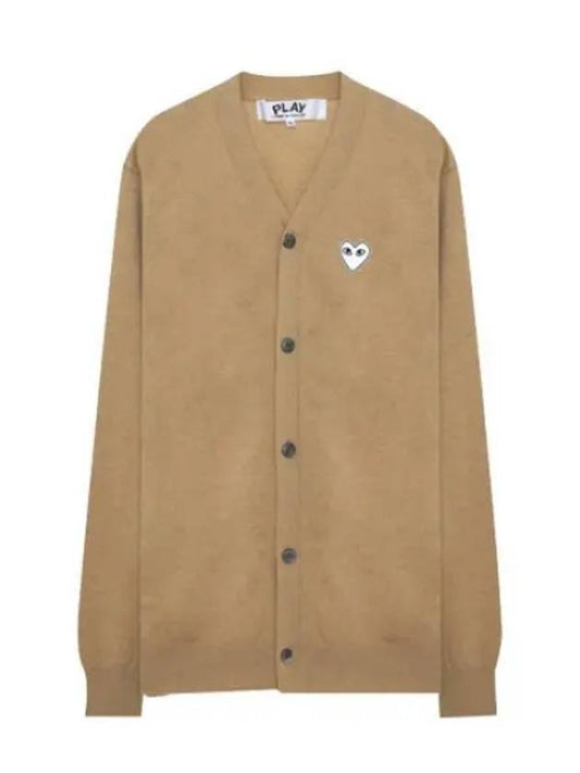 White Heart Wappen Wool Cardigan Men - COMME DES GARCONS - BALAAN 1